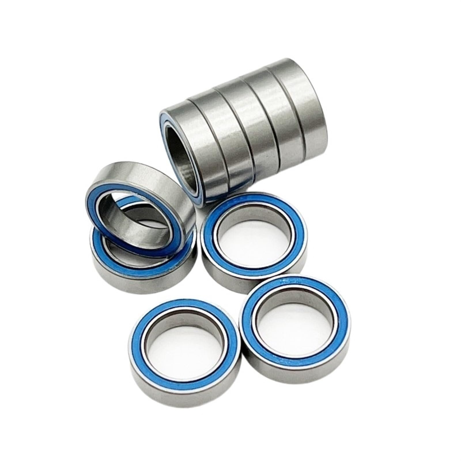 HYUJNAFZR Bimetal Seal Shield Micro deep Groove Bearing 10pcs 6701-2RS 12x18x4mm ABEC-3 Electric Ball Bearings Blue Sealed