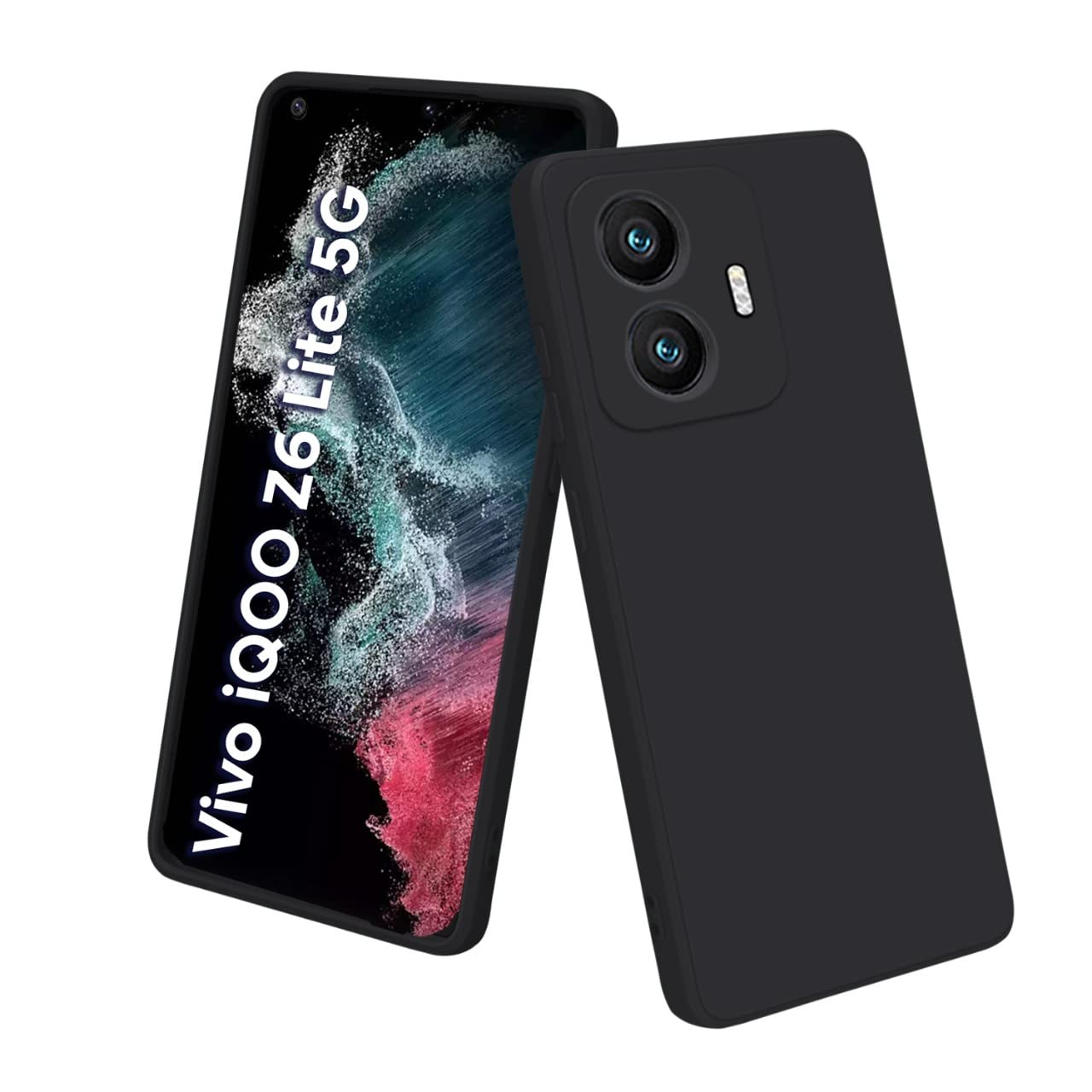 TRUEUPGRADE Silicone Back Case Cover Compatible with iQOO Z6 Lite 5G Case Cover |Raised Lip Protection Back Case Cover for iQOO Z6 Lite 5G - Black (B0BNDNYQBR) Amazon Price History, Amazon Price Tracker