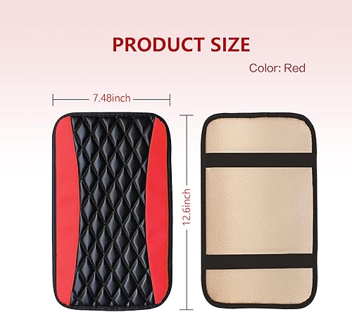 Miniatura 2 de TimNas Paquete de 1 funda para consola central de automóvil, almohadilla universal para consola central, funda impermeable para reposabrazos de