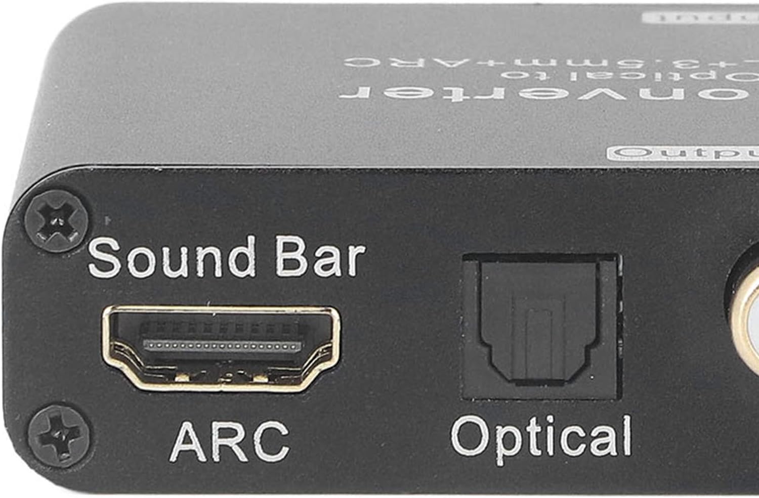 192KHZ Digital Analog Audio Converter with 3.5mm Stereo Amplifier, Coaxial Optical DAC, Headphone Port, Volume Control, TV Remote Operation