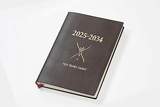 日記 2025年 10年日記 B5 こげ茶