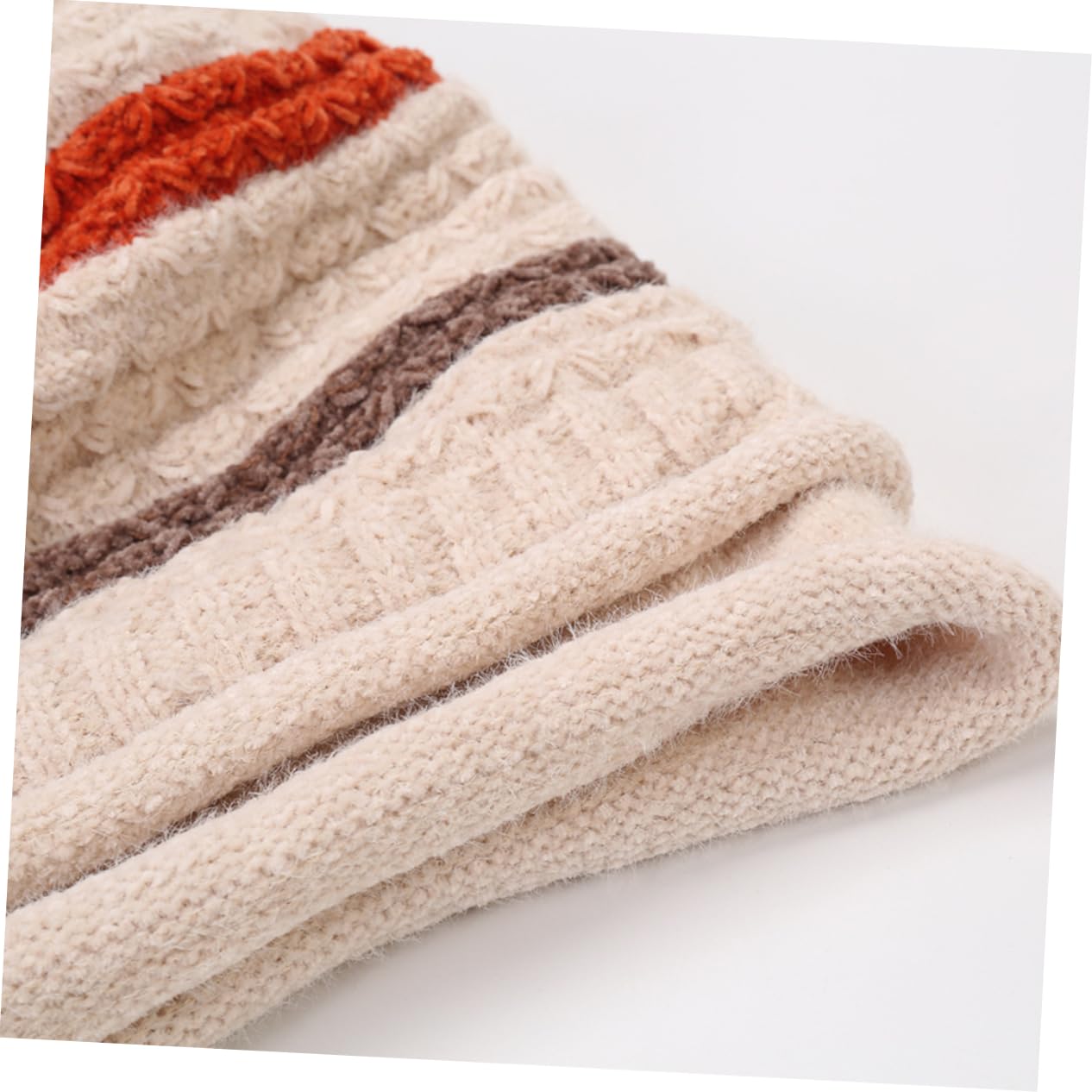 SHERCHPRY 2piezas Gorro De Lana para Mujer Pompones Decorativos Gorro De Esquí Cálido y Cómodo Diseño De Punto Elástico para Actividades Al Aire Invierno Beige