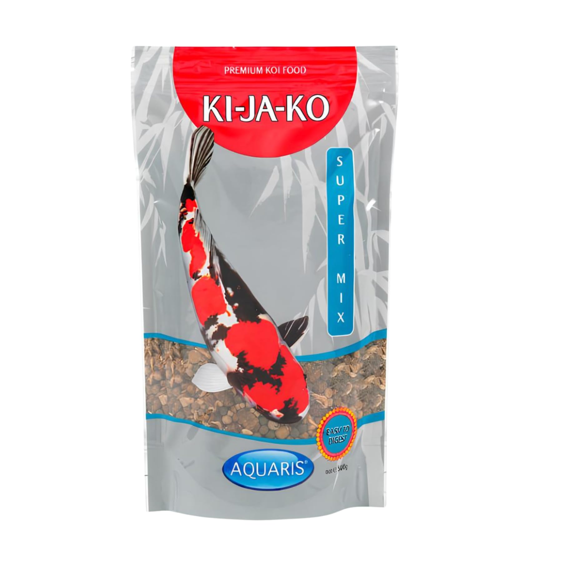 KI-JA-KO Super Mix 1 kg / 6 mm. FloatingHealth Koi Food for a Strong Immune System, Rich in Omega-3 and Vitamin E. With Spirulina, Astaxanthin, and Carotenoids.