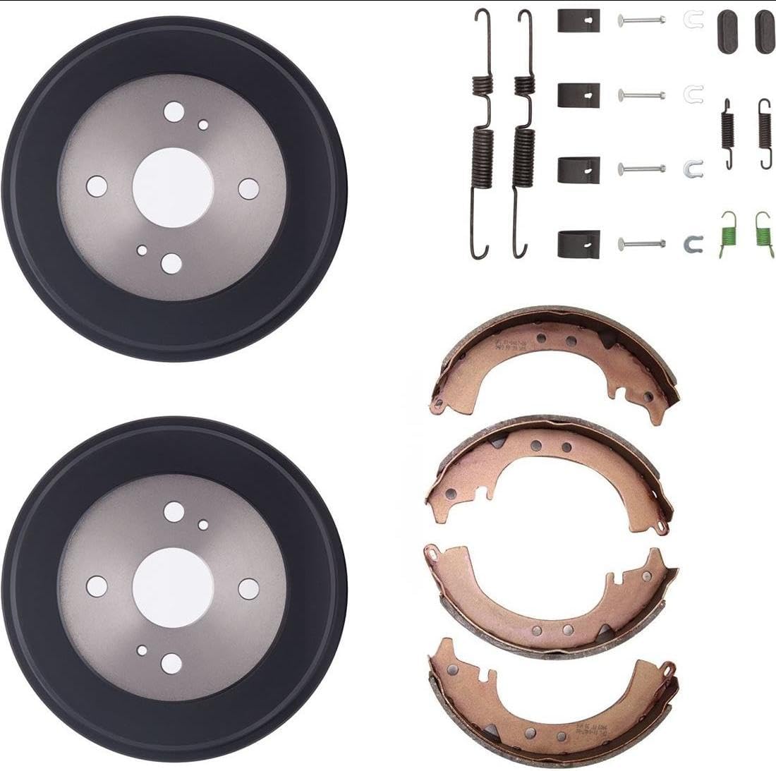 Brake Shoe Drum Drum Brake Hardware Kit for Toyota Corolla 1971 1.6L L4 Engine Code 2TC;Rear