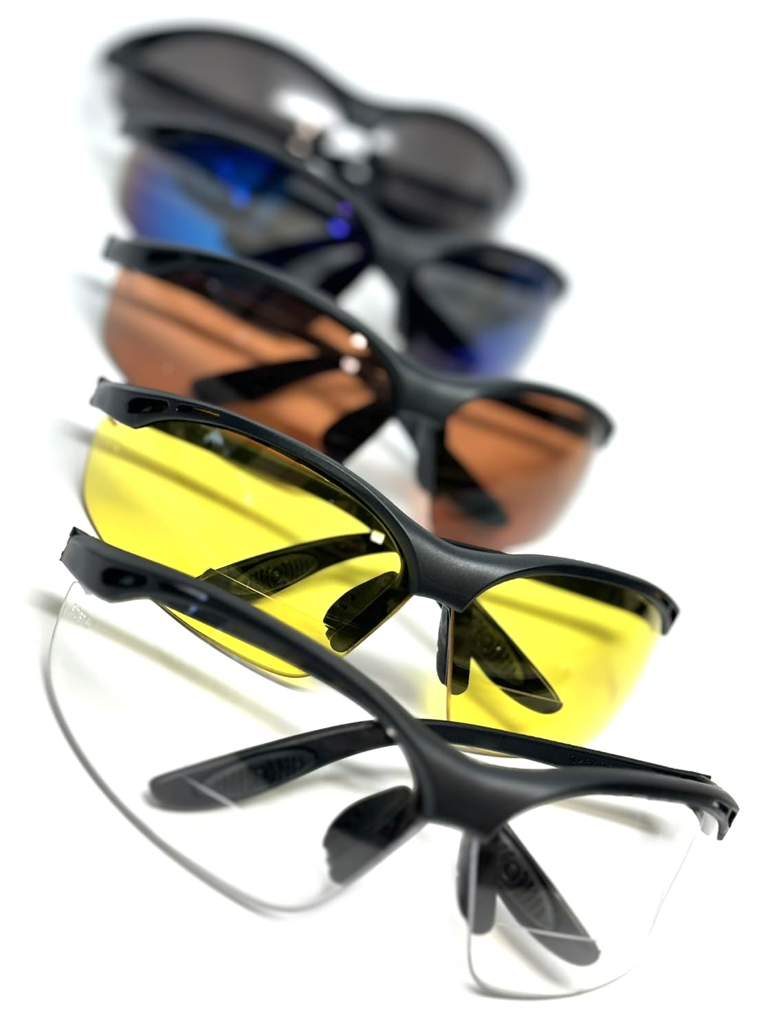 Calabria BiFocal Schutzbrille UV-Schutz | 91348 | schwarzer Rahmen / getönte Gläser | Unisex | bruchsicher | Seitenschild