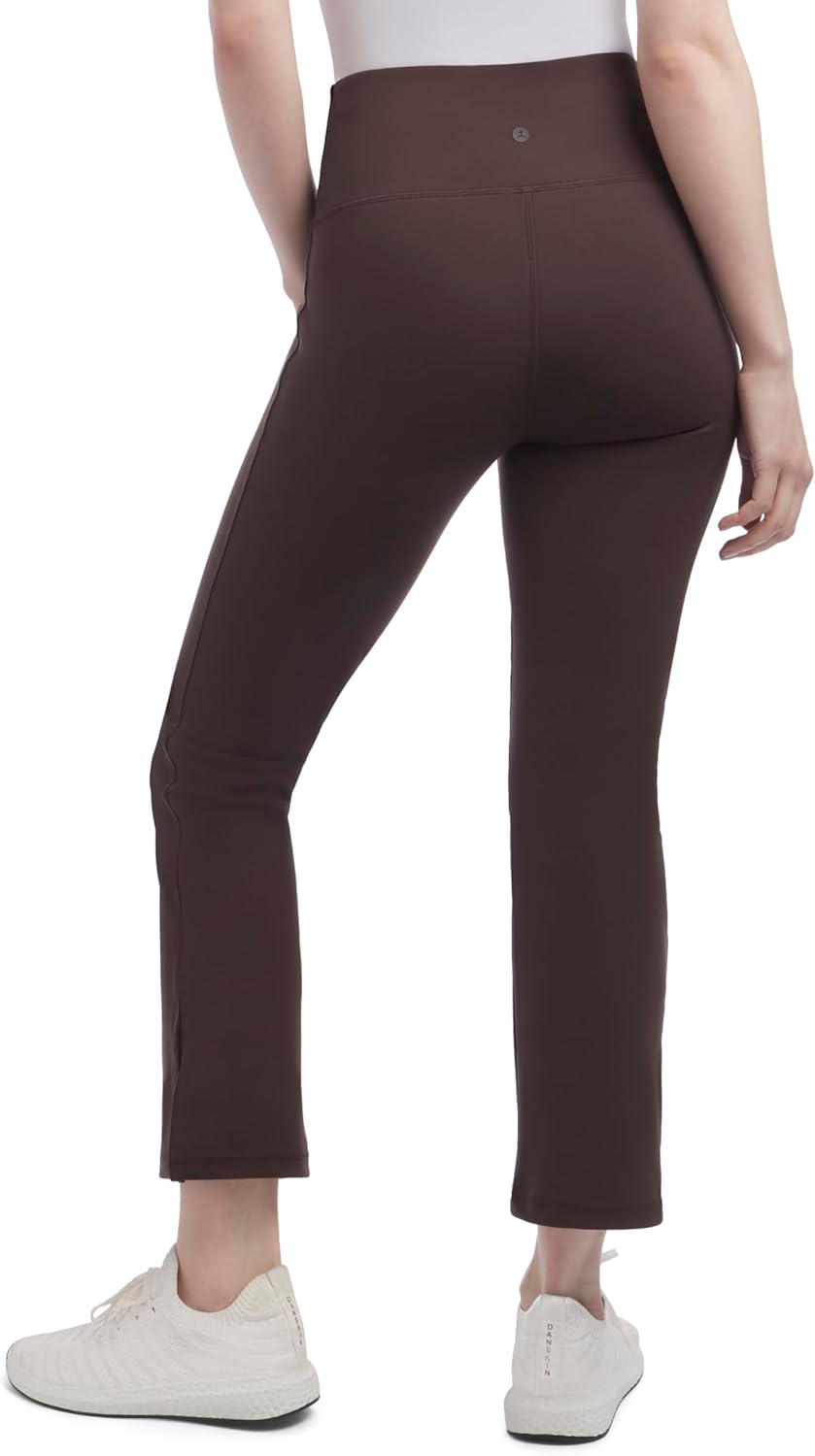 Danskin Womens Crop Slit Flare Yoga Pants - Image 2