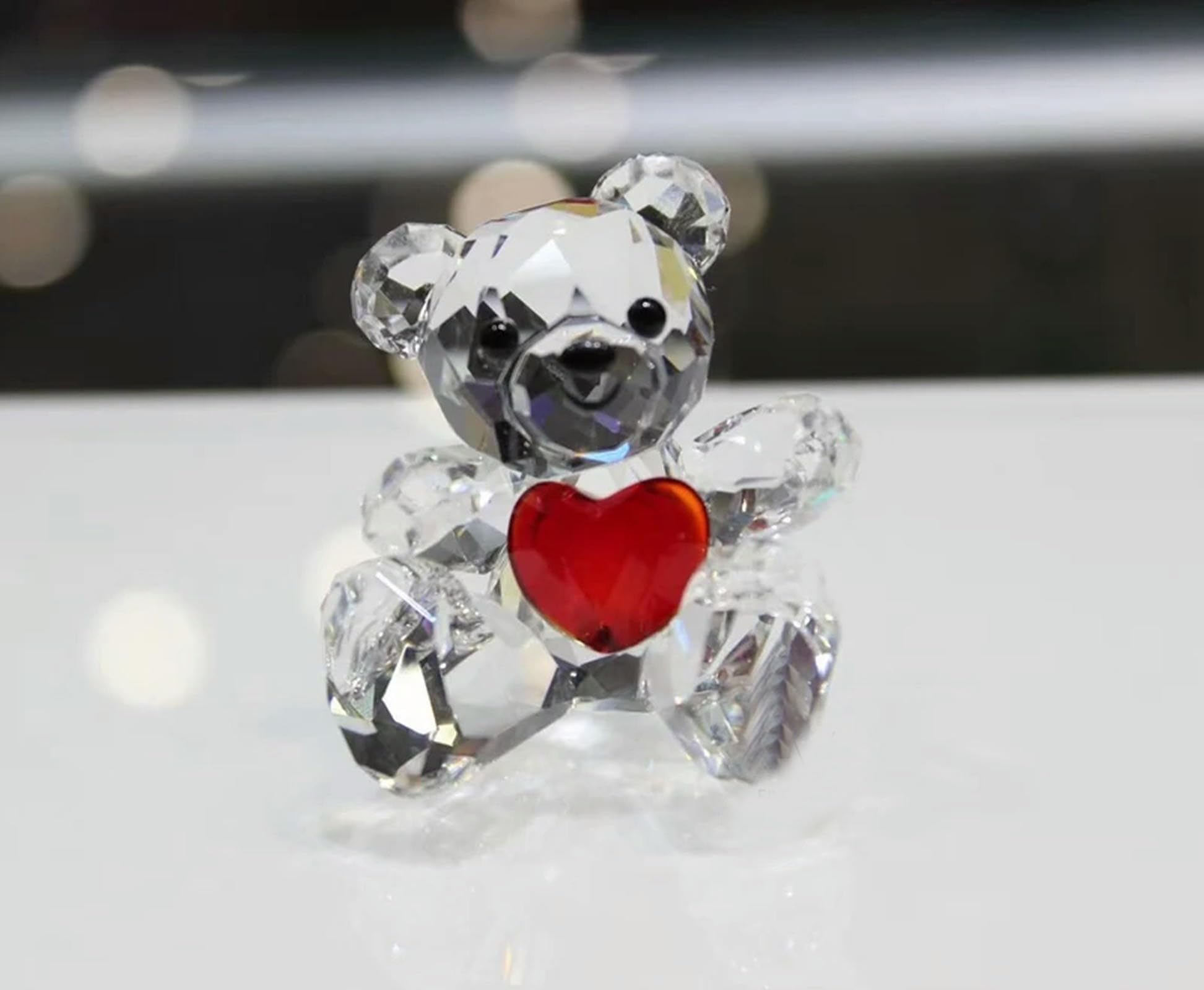 QIJIAYU Crystal Bear Multiple Designs Home Garden Decoration Ornament Cute Teddy Bear Car Decorations