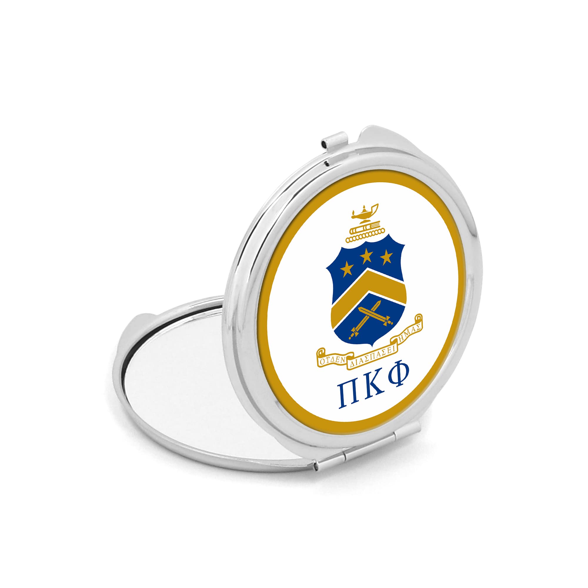greeklife.store Pi Kappa Phi Fraternity Compact Cosmetic Double Makeup Pocket Round Portable Mirro (Pi Kappa Phi #3)