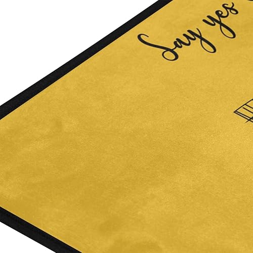 Miniatura 2 de susiyo Tapete de cocina con diseño de girasoles y margaritas, tapete de cocina, antifatiga, cómodo, antideslizante, resistente a las manchas de