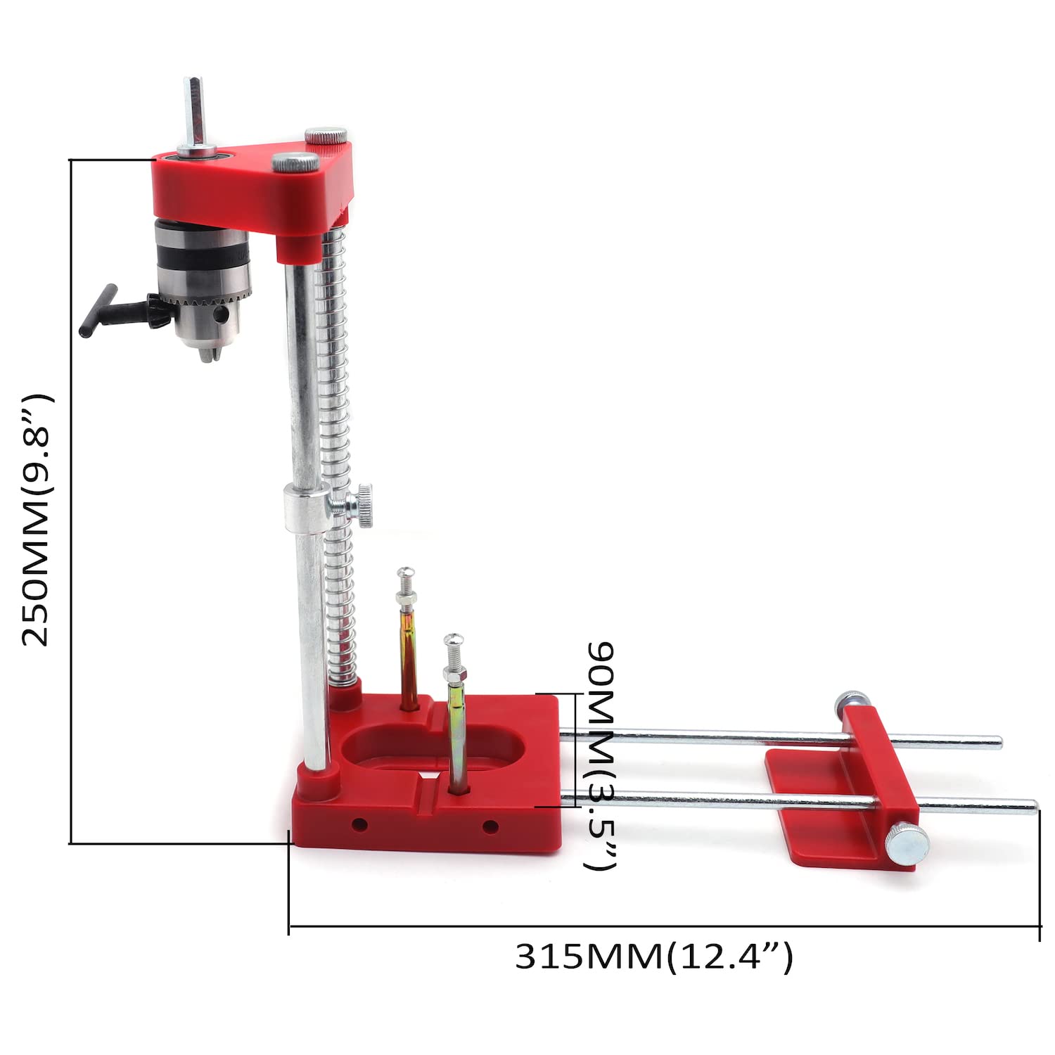 Buy HTTMT Red Hardware Woodworking Punch Locator Drill Guide