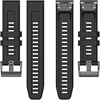 Vista 4 de FitTurn Compatible for Coros Vertix 2 Watch Band (Not for Vertix), Sport Soft Silicone Flexible Watch Strap Quick Fit Silicone Band Strap for Coros