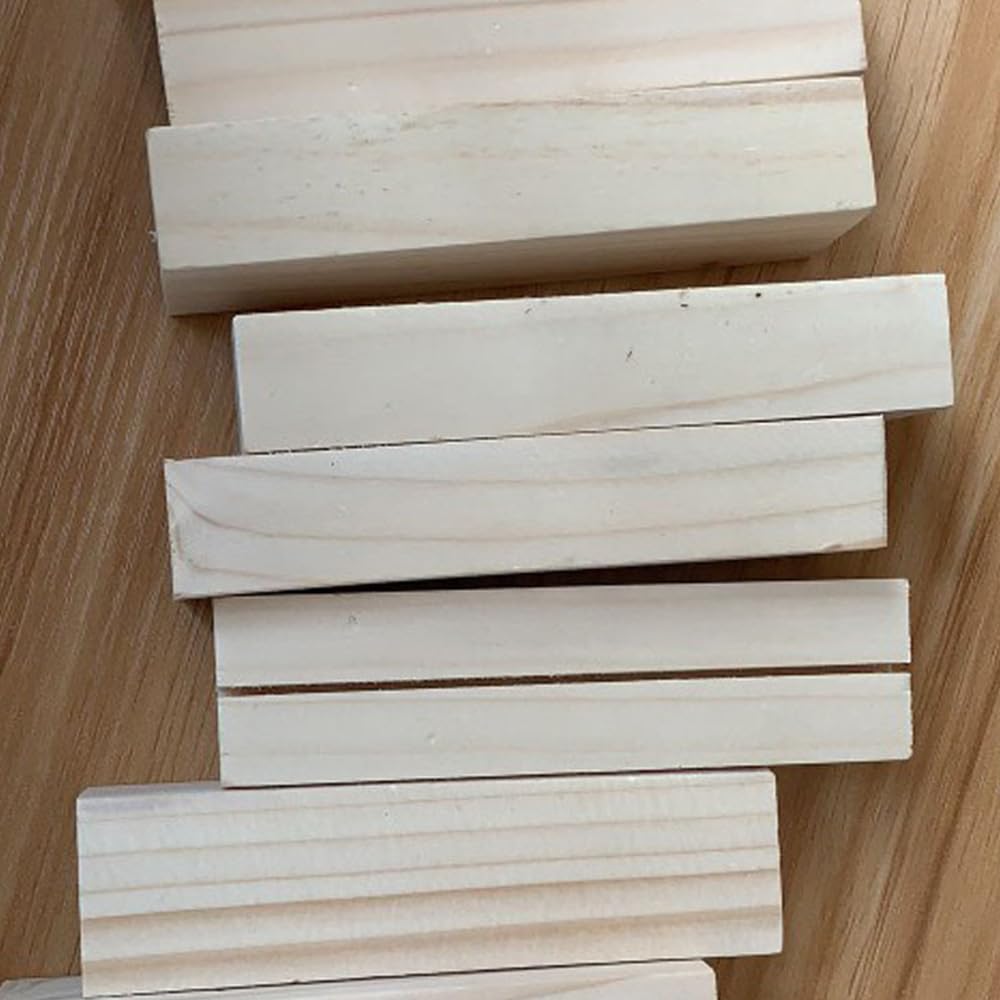TopHomer 4 tamaños (40 piezas), soportes de madera para tarjetas, para bodas, banquetes, fiestas; número de mesa, foto/imagen, soporte de menú, restaurante