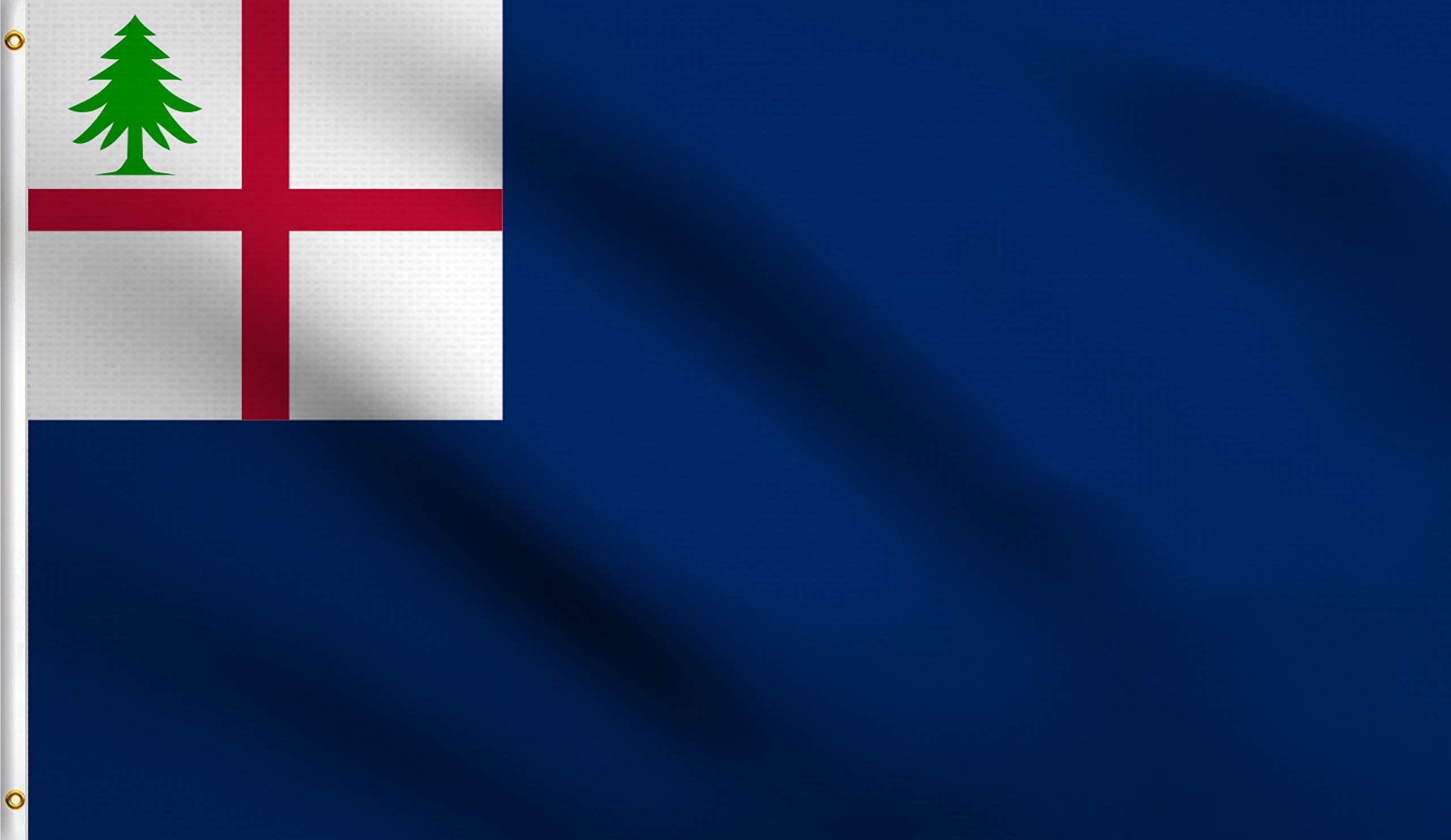 DMSE WholesaleBunker Hill American Revolution War England 1775 Breed's Flag 3X5 Ft Foot 100% Polyester 100D Flag UV Resistant (3' X 5' Ft Foot)