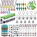 80 Pezzi Calcio Festa Compleanno Regalo Bambini, Gadget Calcio Accessori include Calcio Mongolfiera, Portachiavi, Braccialetto in silicone,Fischietto,Medaglie,Tatuaggi,Penna,Sacchetti Regalo per Feste