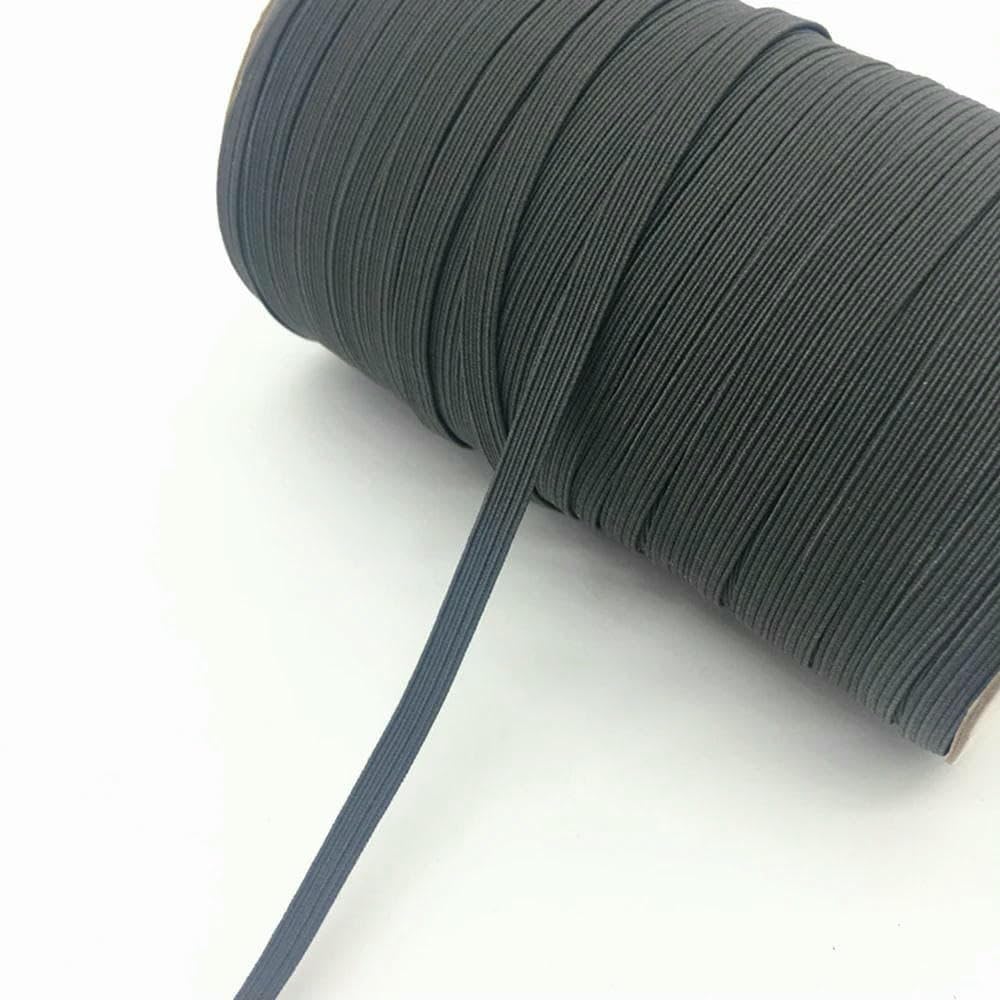 Cinta elástica de 5 yardas y 7 mm para coser, banda elástica de goma para cintura, cuerda elástica, rollo de 18 a 135 yardas.