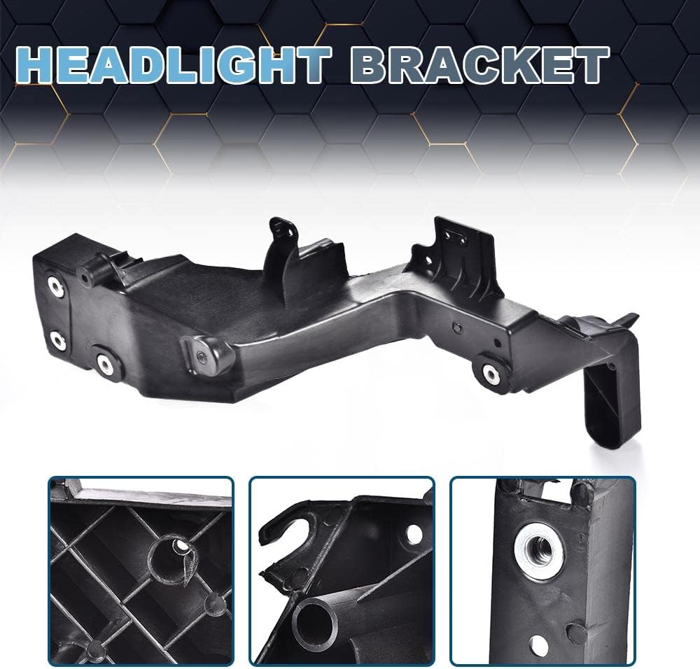 PIT66 Headlight Bracket, Compatible with 2014-2021 Jeep Grand Cherokee Passenger Right Side #68223400AA