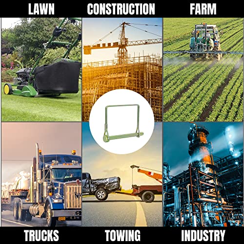 Pinailer Pack Of 10 Gold Square Trailer Pin 2-3/4"X1/4" (L X W) – Shaft Locking Coupler Pin For Heavy Duty Farm Trailers Wagons Towing, Lawn, Pto, And Hitches #TOP2