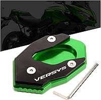 Vista 5 de Para Kawasaki para VERSYS 300 para VERSYS X300 para VERSYS X250 Soporte lateral Soporte Placa Soporte Soporte Soporte Pie Accesorios Ajuste con Logo