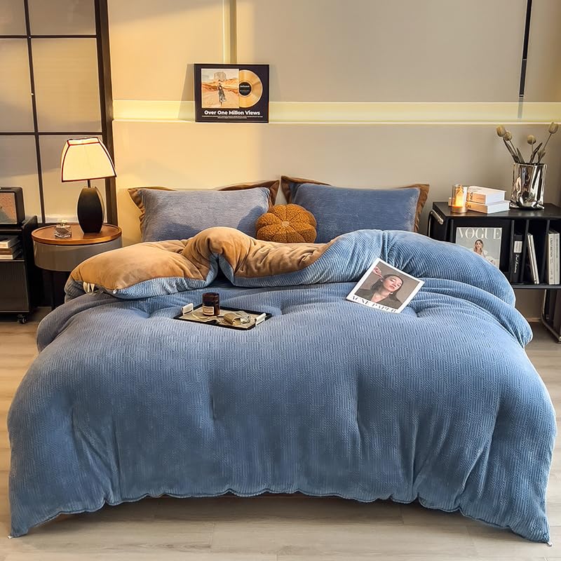 Couverture en velours double face couette d'hiver polaire chaude