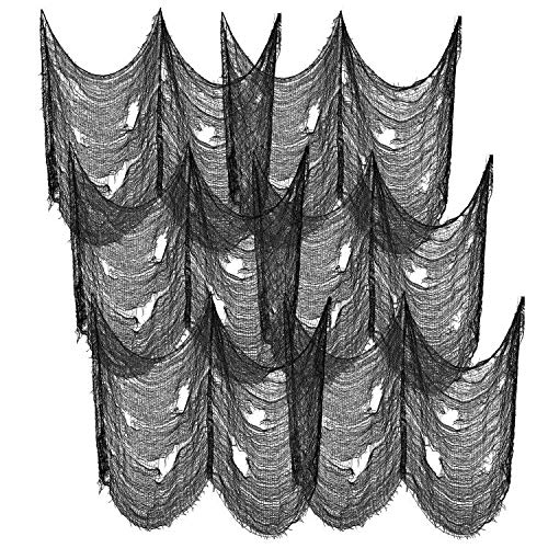 6 Pack Creepy Cloth 30 x 72 Inch, Spooky Halloween