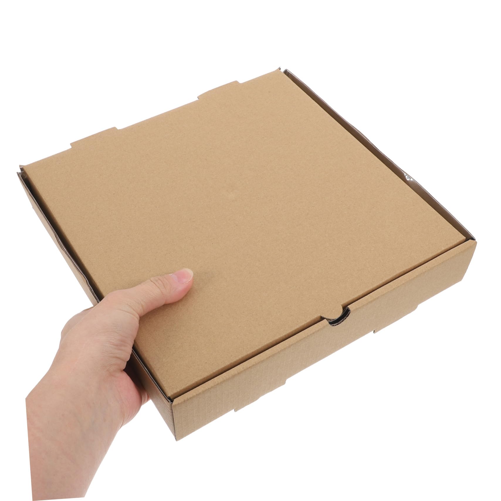 COLLBATH Caja Térmica Cuadrada para Pizza 10 Piezas 24x24x4, 5 Cm