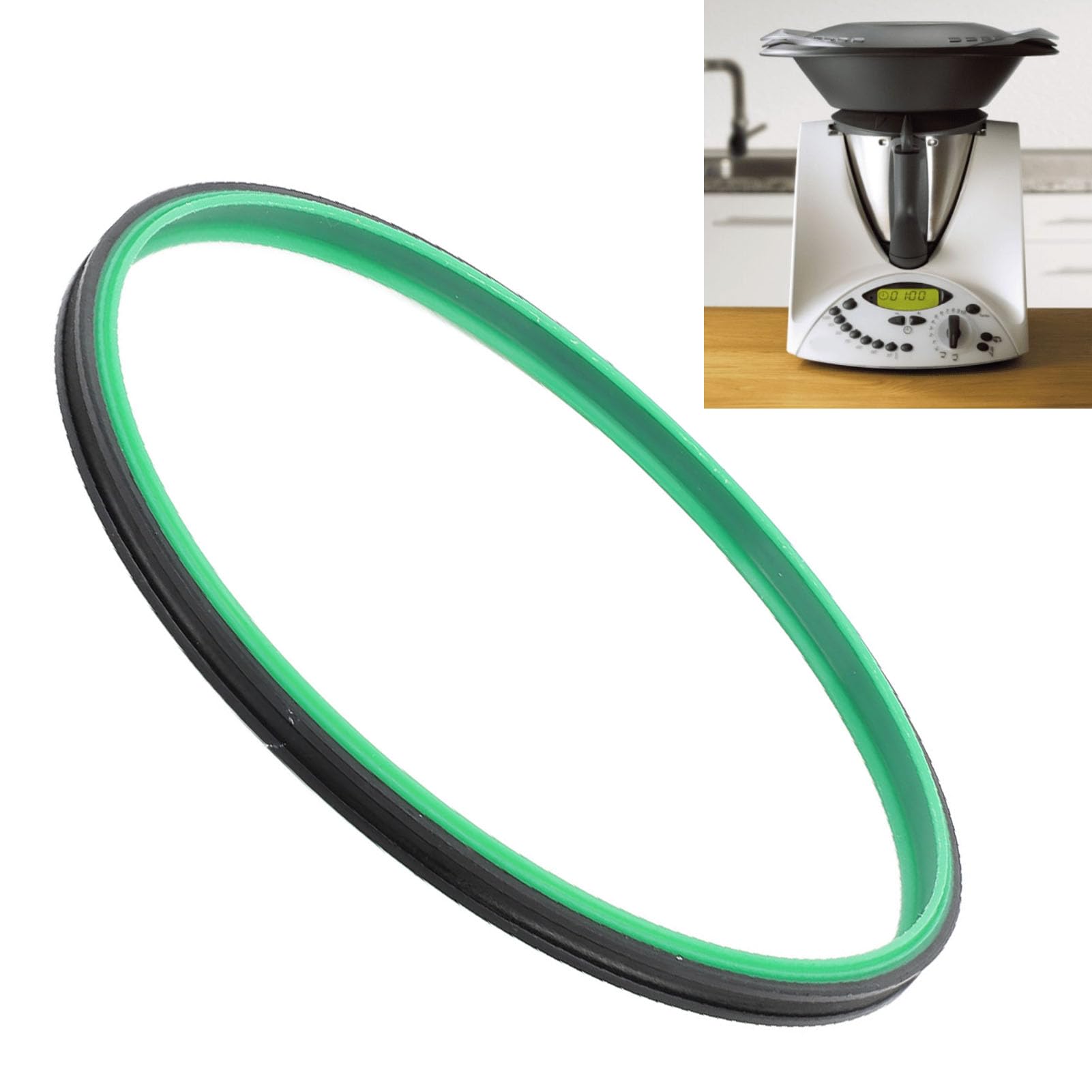 6 Anelli Di Tenuta In Silicone Alimentare Per Frullatori 600W E 900W – Guarnizioni Con Labbro, Lavabili In Lavastoviglie, Grigio Scuro 9,7 Cm