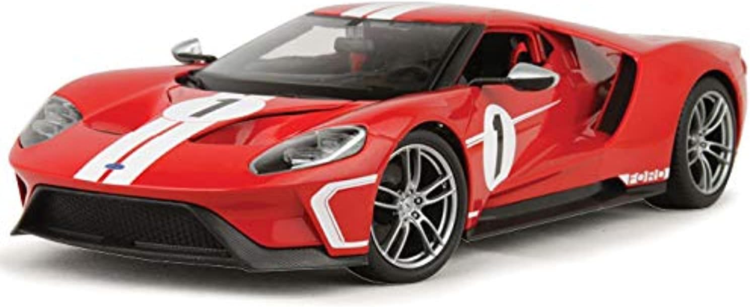Maisto 2017 Ford GT #1 Red Heritage Special Edition 1/18 Diecast Model Car 31384