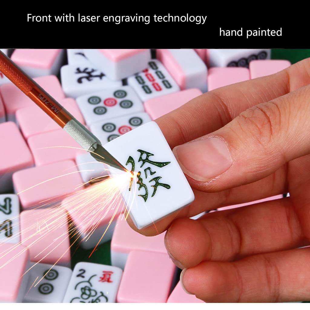 Waldspring Mahjong Mini Majong Playing Bricks Set, Camping Games