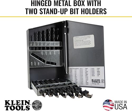 Miniatura 6 de Klein Tools 53000 Juego de brocas de punta regular, 29 piezas, fabricado en Estados Unidos