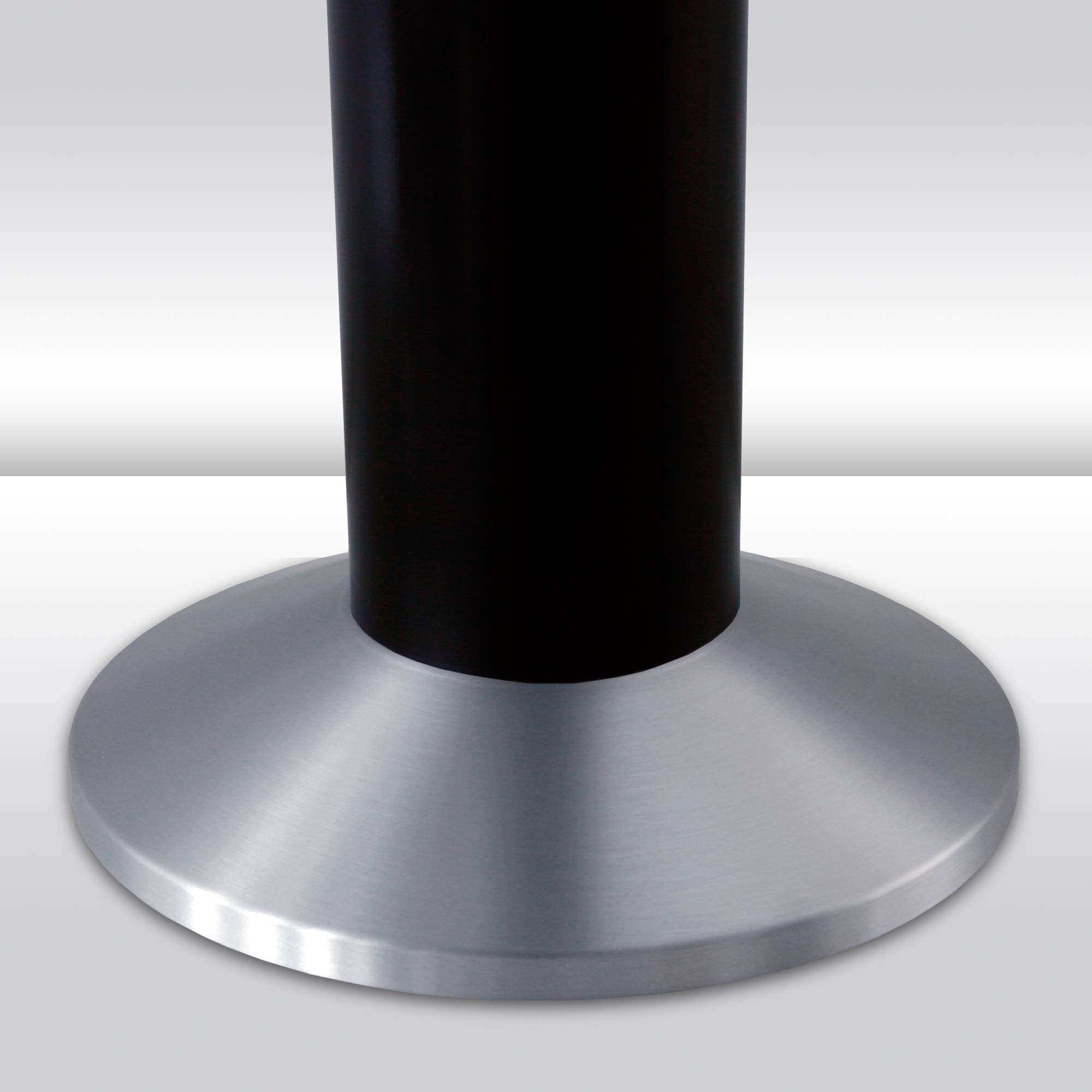 Aschenbecher Säule 81x25 cm, schwarz, Marke Szagato, Marke Szagato Made in Germany (Industrie Standaschenbecher modern Design Aschenbecher groß stehend aus ALU für innen und außen outdoor)