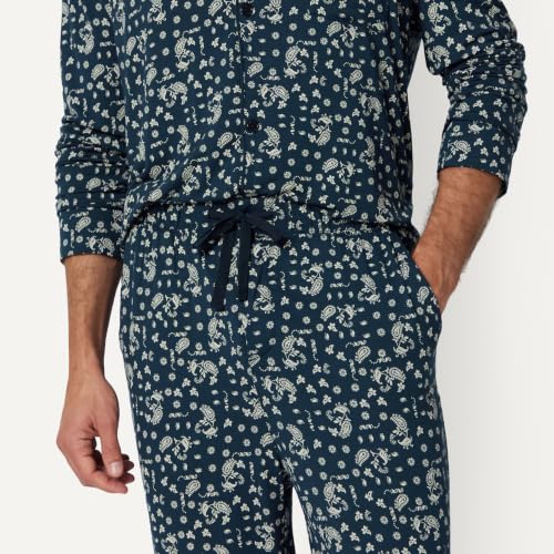 Image of Amazon Essentials x Sofia Grainge Men's Long Sleeve Relaxed Fit Breathable Modal Jersey Pajama Set, Loungewear