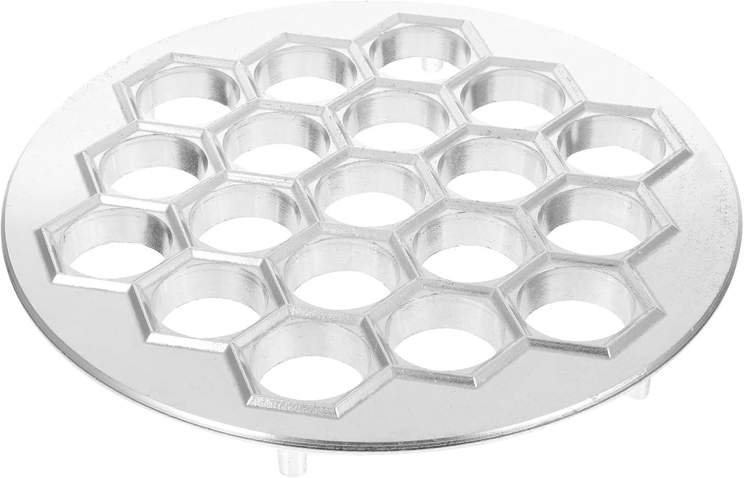 Dumpling Maker Mold 19-hole Large Diameter Alloy Russian Ravioli Mold Kitchen Gadget for Home Cooking and DIY Dumplings