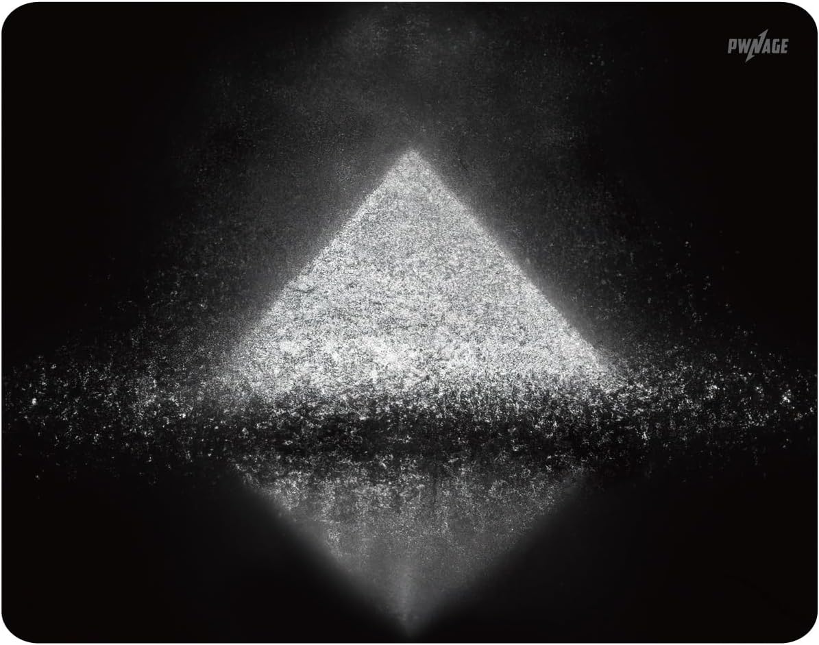 Pwnage Ultra Glide Tempered Glass Mouse Pad – Large, 430×340 mm, 4 mm Thick – Heat‑Treated, Scratch‑Resistant, Sweat‑Resistant, Non‑Slip Silicone Base