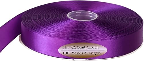 Miniatura 10 de Langeo - Cinta de tela, 100 yardas, 0.8 in de ancho, cinta de envoltura de regalos, cinta decorativa de vacaciones, cinta de envoltura de caja de