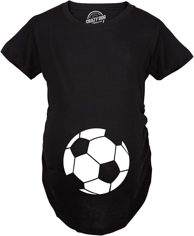 Maternity Soccer Ball Pregnancy Tshirt 