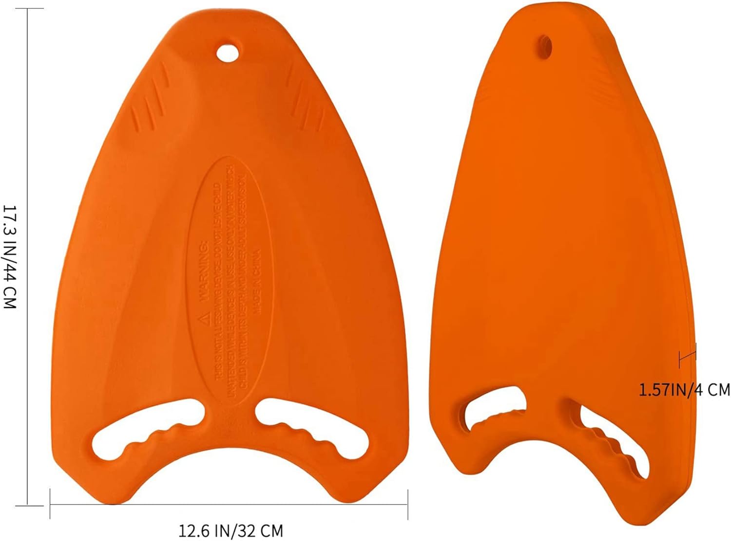 4X Orange Swim Board EVA Back Float Kickboard Safe Training Aid Plate Surf Water for Adult Children Accessories