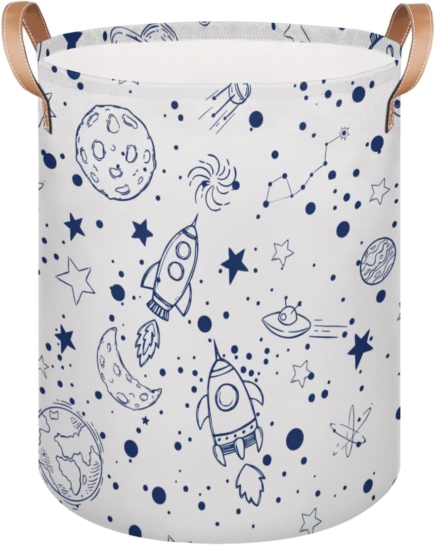 Alphabet Car Kids Laundry Basket, Cartoon Vehicles Nursery Laundry Hamper Foldable Storage Bin Toy Basket Dirty Clothes Storage Basket with Handles Organizer for Bedroom Bathroom