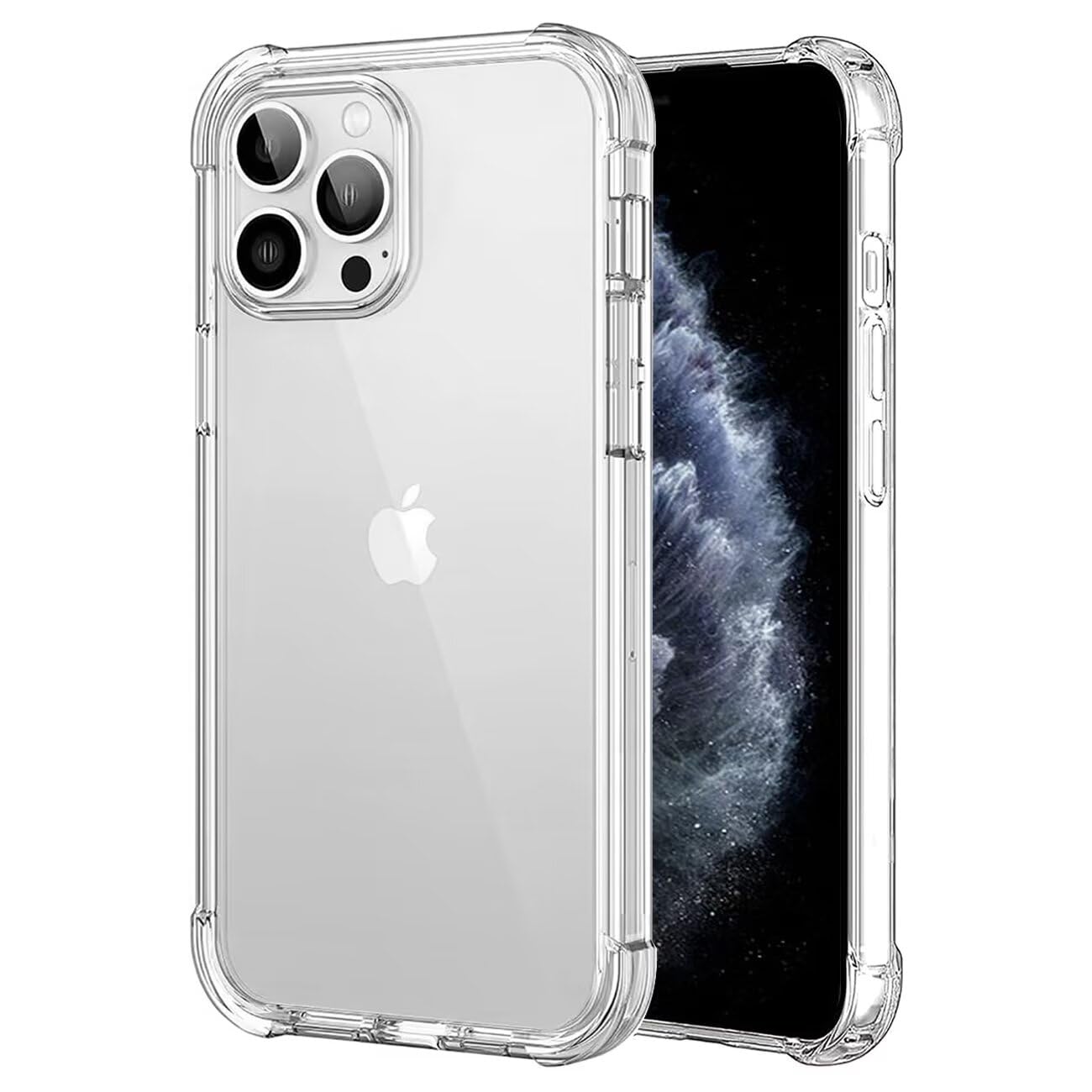 case for iphone 15 pro max cute, clear flexible bumper tpu soft rubber silicone cover phone case for iphone 11 pro max crystal clear