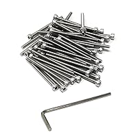 Vista 34 de iexcell 25 piezas M4 x 60/65/70/75/3.150 in paso de rosca 0.028 in acero inoxidable 304 cabeza hexagonal Tornillos Tornillos surtido Kit