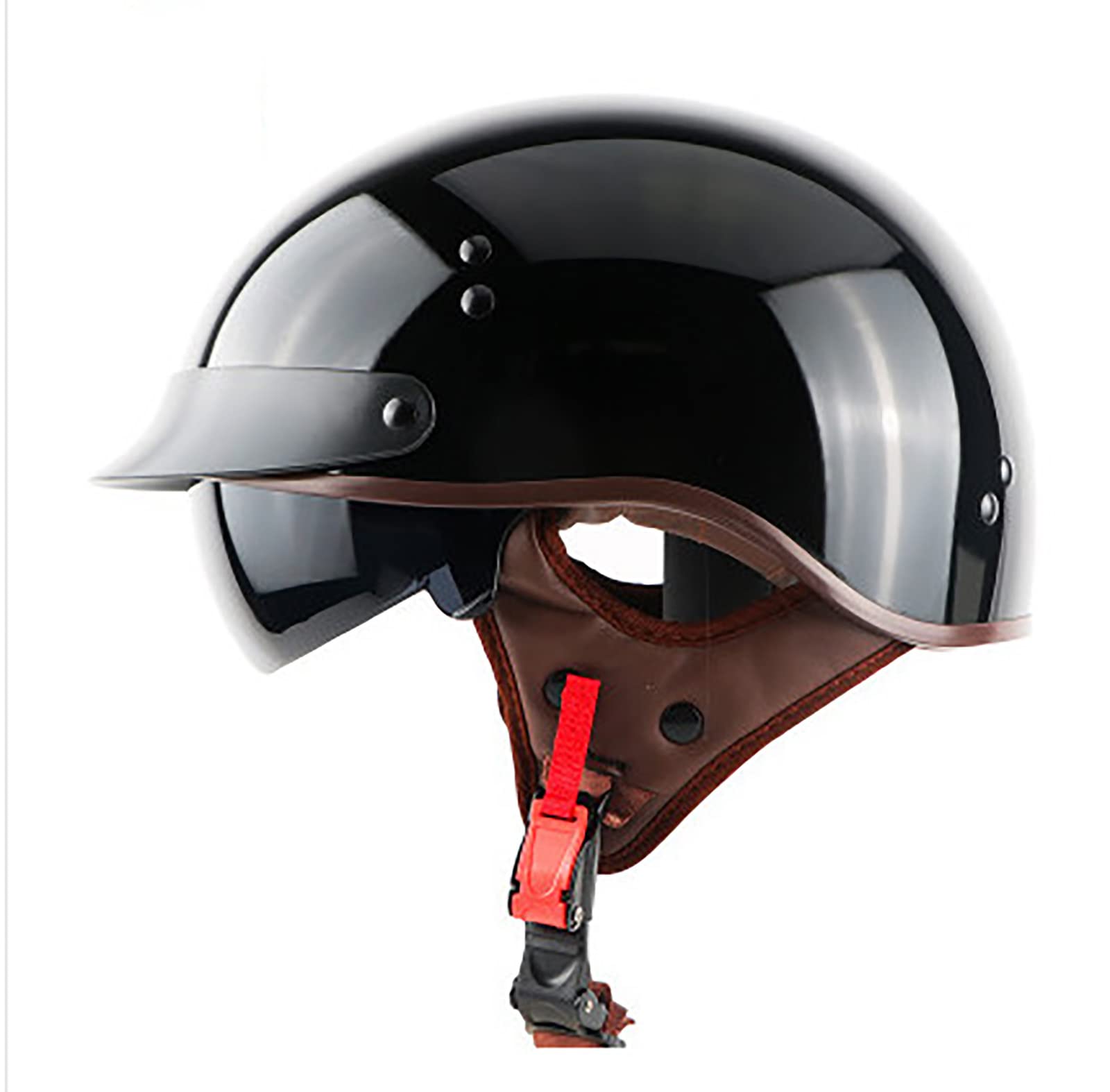 Casque de sécurité résistant avec finitions vintage durables pour moto