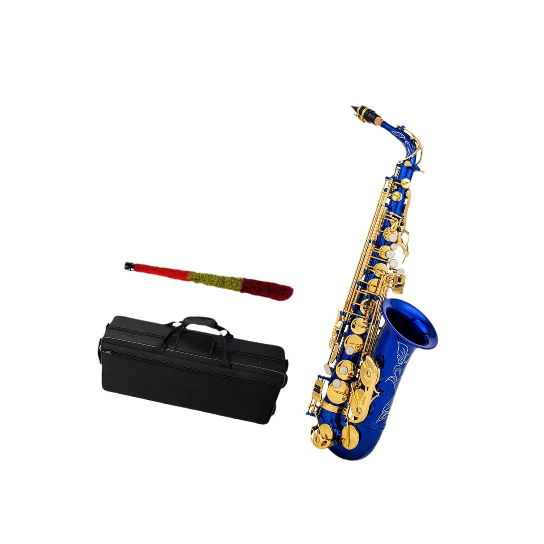 Sassofono Contralto In Mi Bemolle Ottone Blu Strumento A Fiato Professionale Sassofono
