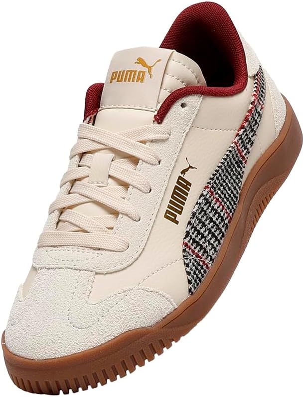PUMA Kids Boys Club 5V5 Plaid Lace Up Sneakers Shoes Casual - White - Image 6