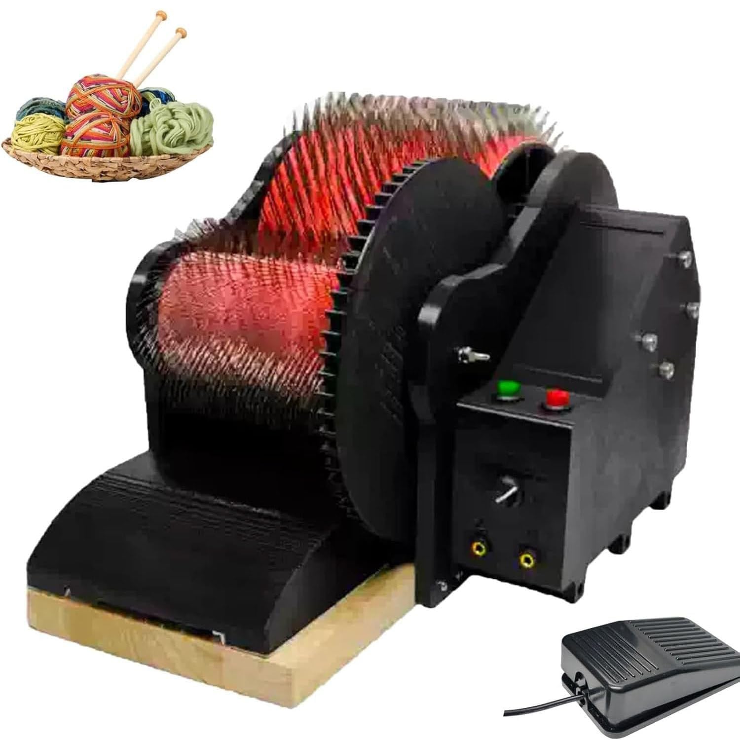 JozyJul Wool Carder Machine, Electric Wool Felt Carder, Remove Fiber Impurities, Adjustable Forward and Reverse Speed, for Carding Wool Fibers and Making Felt Projects