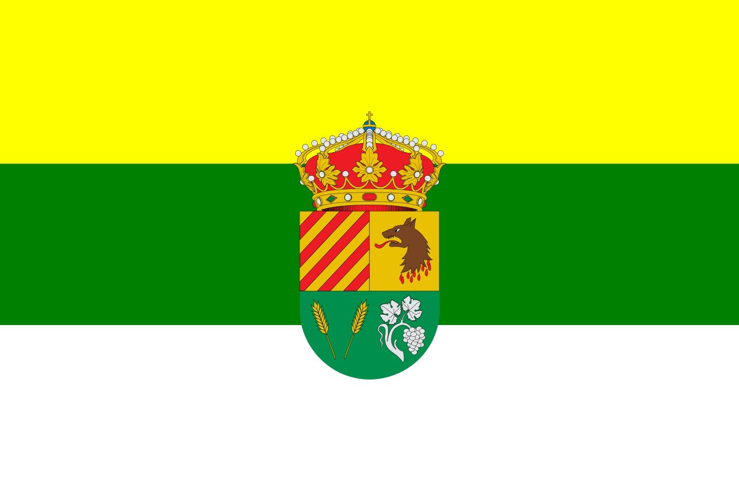Drapeau XL Algete avec finitions résistantes aux couleurs officielles de l'E Alcorcón