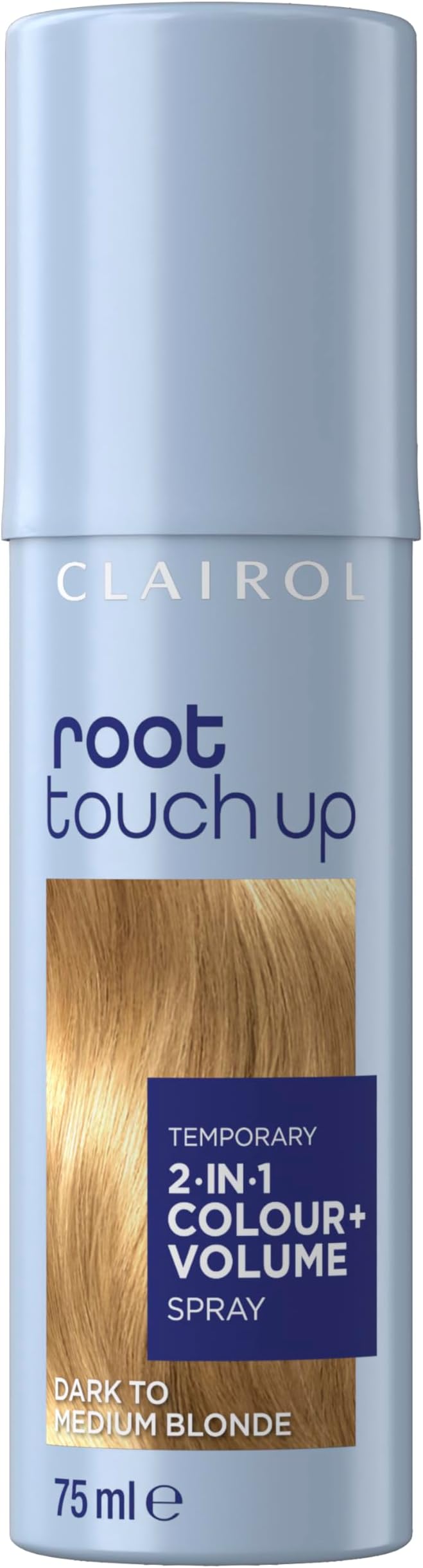 Clairol root touch up color + volume 2 in 1 spray dark to medium blonde, 75ml