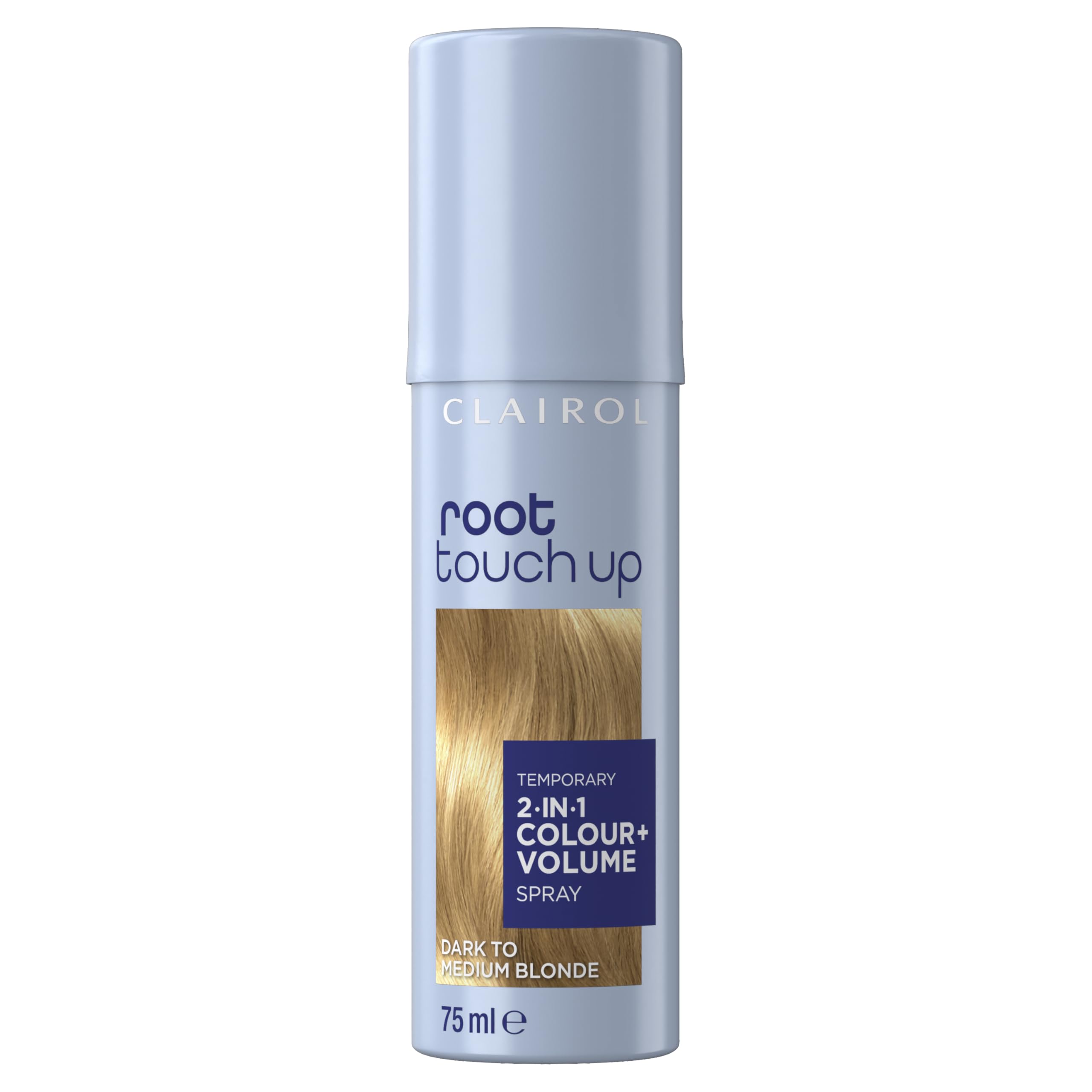 Clairol root touch up color + volume 2 in 1 spray dark to medium blonde, 75ml