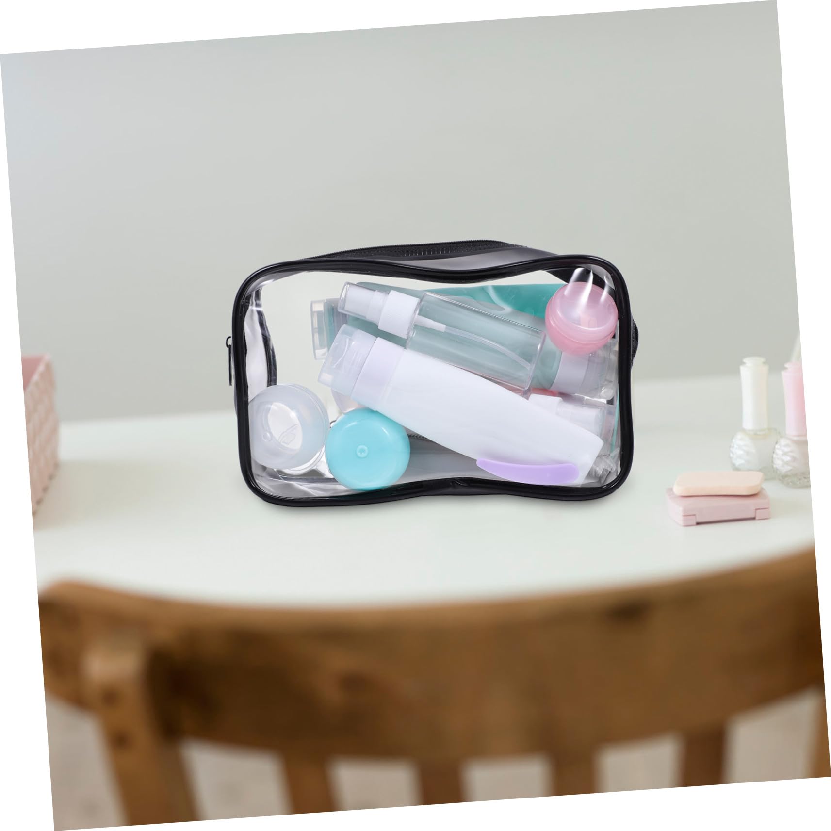Set Bottiglie da Viaggio in Silicone, Contenitore Cosmetico Portatile | Ricaricabile e Riutilizzabile, Leggero per Trasferta e Spostamenti, Kit 12 Pezzi