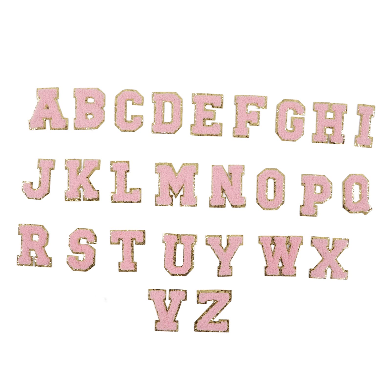 Patchs de lettres roses pour customiser et masquer les imperfections des vestes