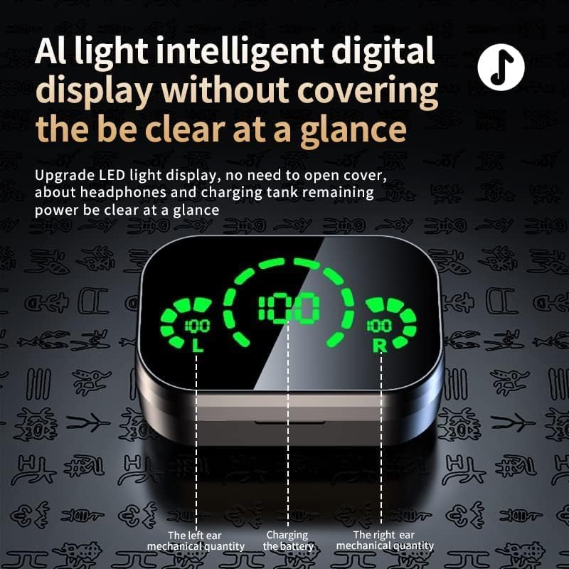 TWS True Wireless Earbuds Bluetooth In-Ear Headphones Waterproof Blue Tooth Ear Buds Wireless Earphones for iPhone Android Phones Invisible Mini Small Earbuds Wireless Bluetooth for Small Ear Canal - Image 4