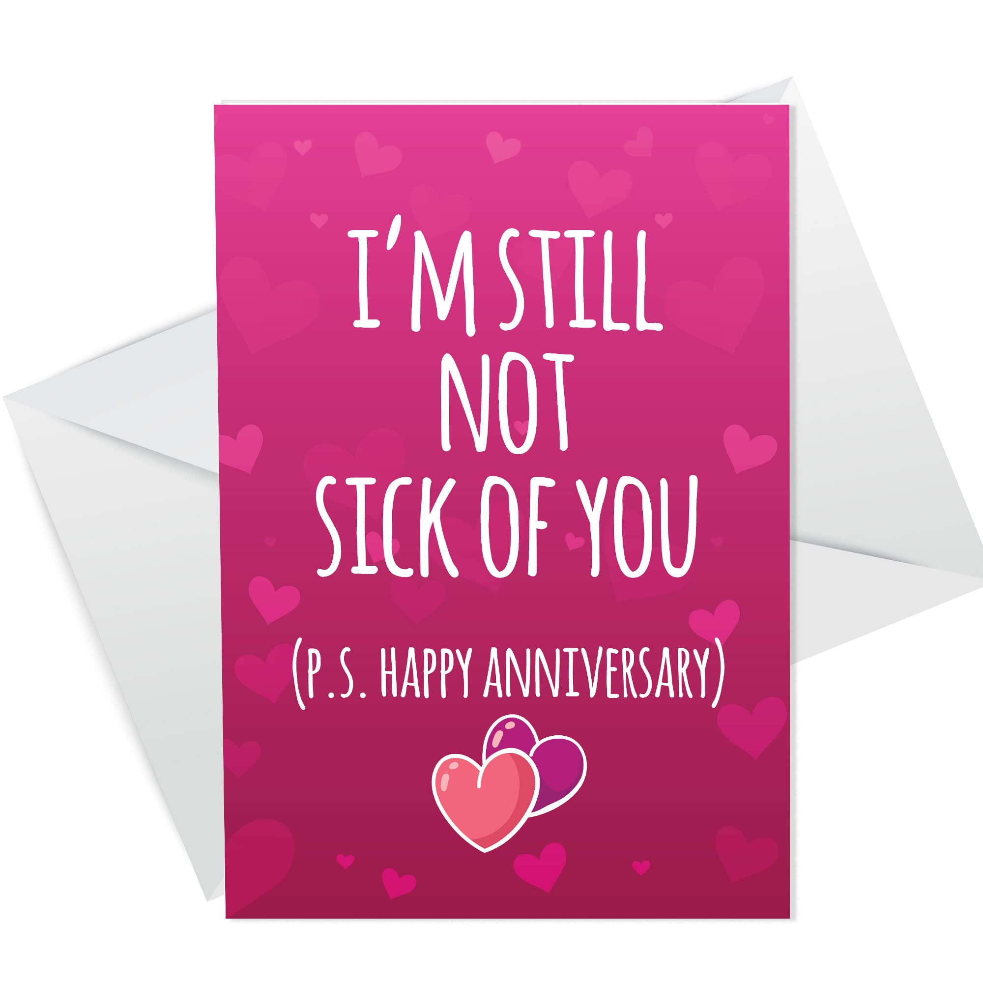 RED OCEAN Anniversary Funny Card For Him Her Cheeky Humour Card For Boyfriend Girlfriend